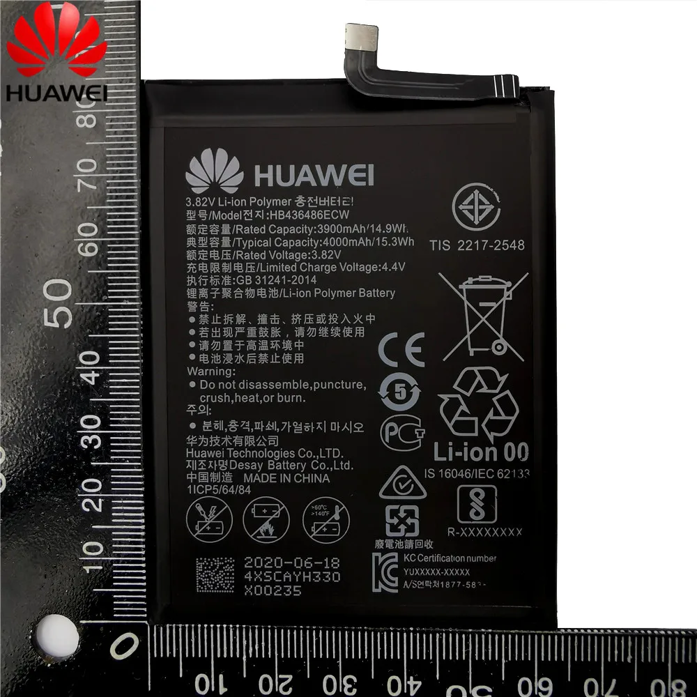 HB436486ECW Originálne Náhradné Batérie Telefónu Pre Huawei Mate 10 /10 Pro / Mate 20 /P20 Pro /Česť view20 Batérie 4000mAh
