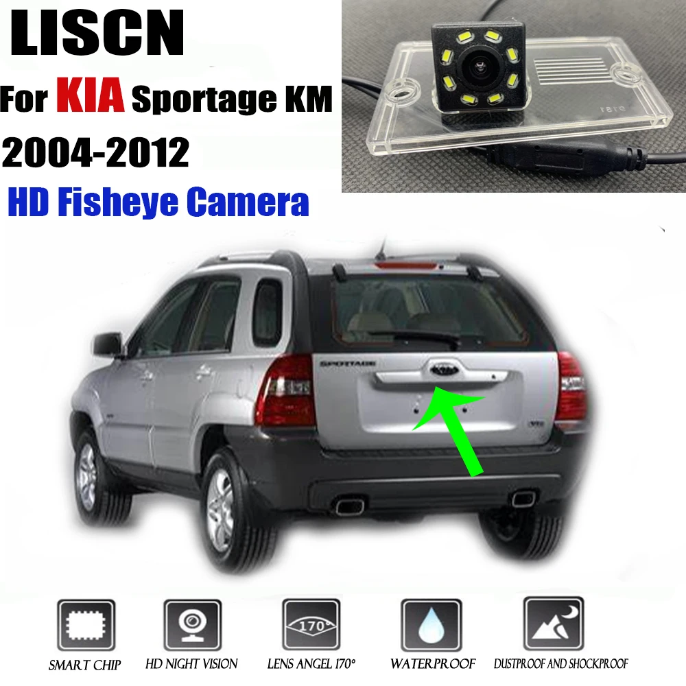 HD cúvaní kamera Pre KIA Sportage KM 2004 2005 2006 2007 2008 2009 2010 2012 noc Visioin /Zadná kamera/špz fotoaparát