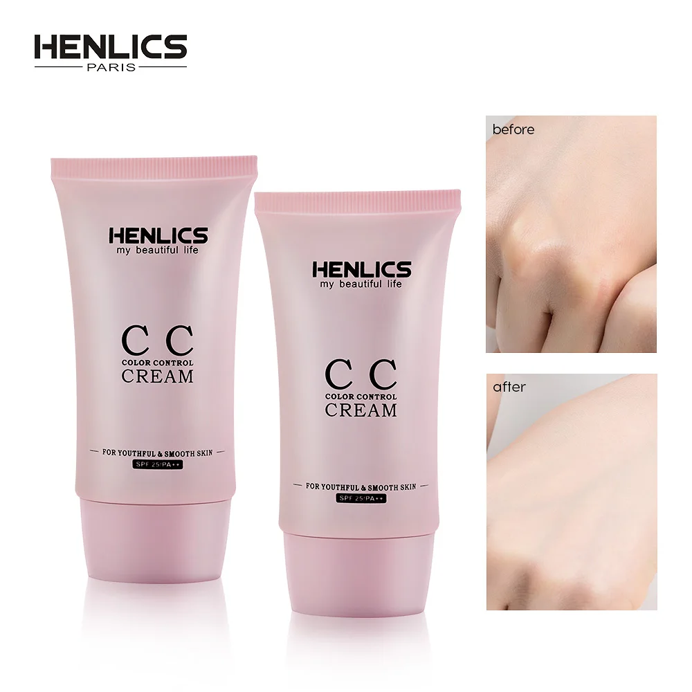 HENLICS Tvár BB CC Krém Korektor Oil control Nadácie Zubov make-up Base Primer Krásy make-up kórejský Kozmetické