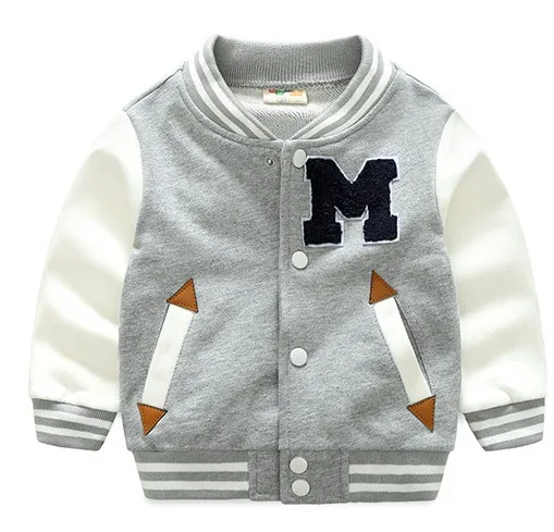 High-end jar jeseň deti Cardigan Baseball Tričko kabát ležérne módne bavlna chlapec dievča oblečenie baby Tlačidlo Deti oblečenie
