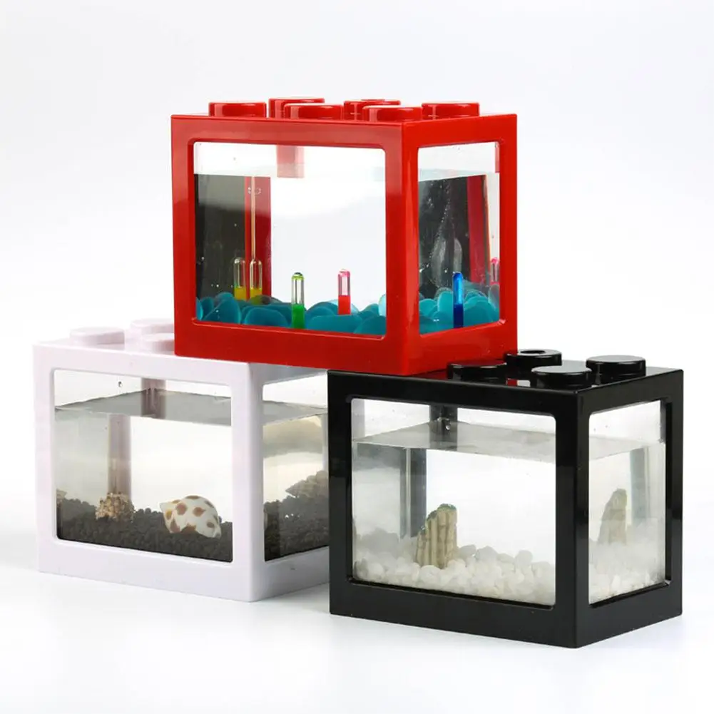 HobbyLane Superposed Mini Akvárium Akvárium pre Rachot Ryby Marimo Spider Marimo(Nie USB nie je Žiadny Svetelný)