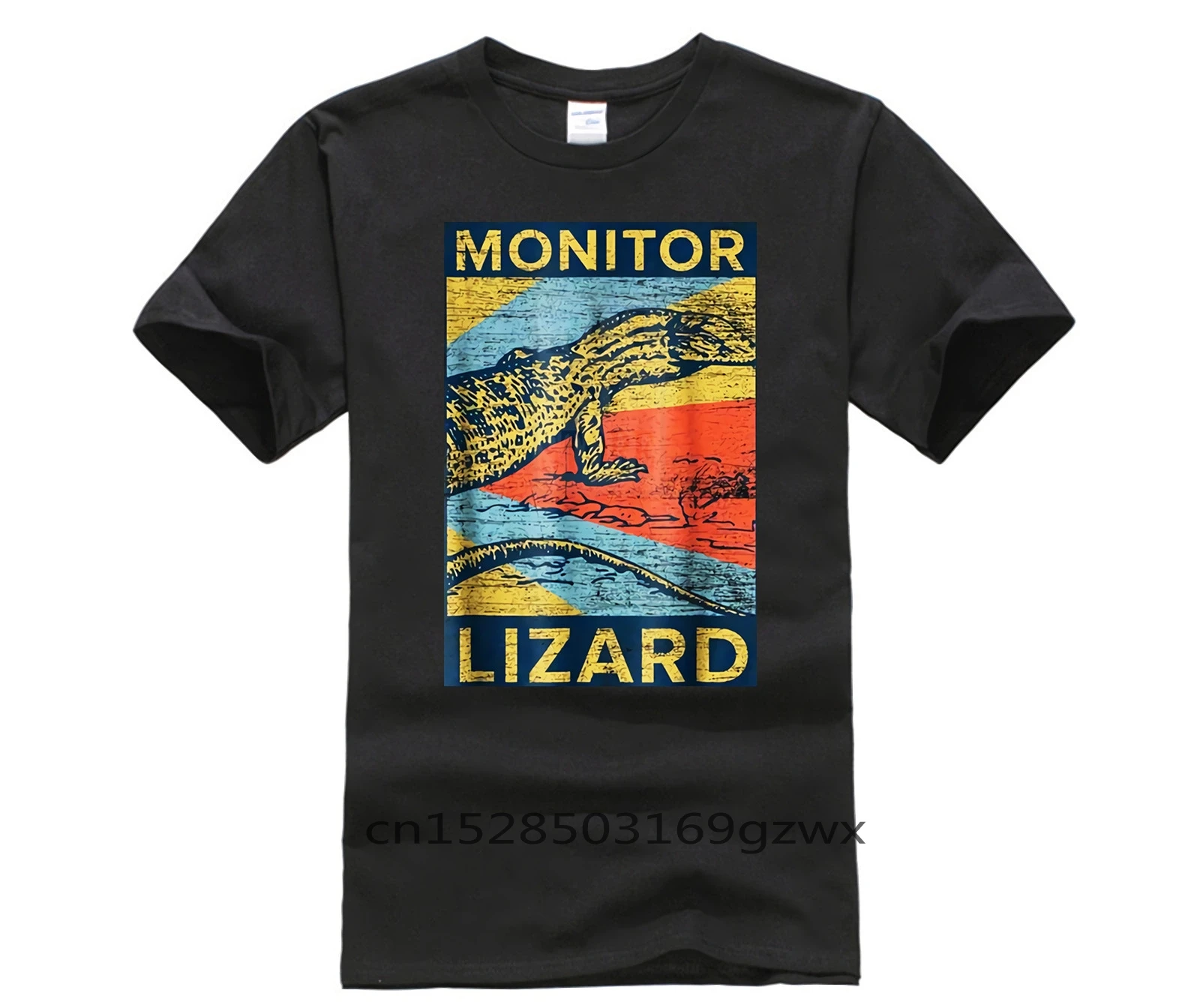 Horúce mužov zábava bežné print T shirt Oblečenie Monitor Lizard 1249 Úžasné Krátky Rukáv Jedinečný Bežné Tees pánske Tričko