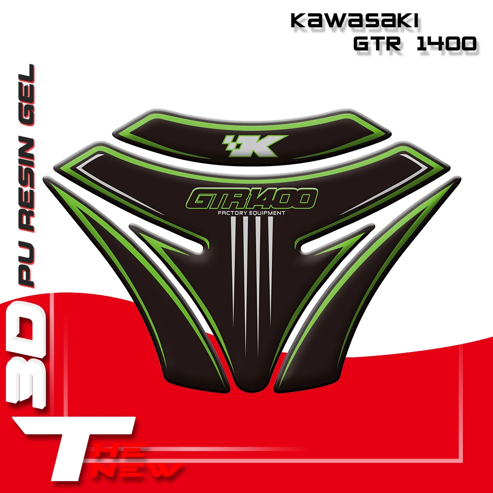 Hot predaj Motocykel Tank Pad Chránič Odtlačkový Nálepky Prípade Tankp Nálepky Na Kawasaki GTR 1400 2007 - 28 09 10 11 12 13 14