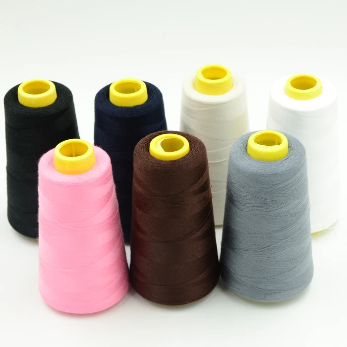Hot predaj šijacích nití 2300 metrov/roll DIY šijacia niť držiak pre ručné šitie alebo stroj šijacia niť 19 rôzne farby nite