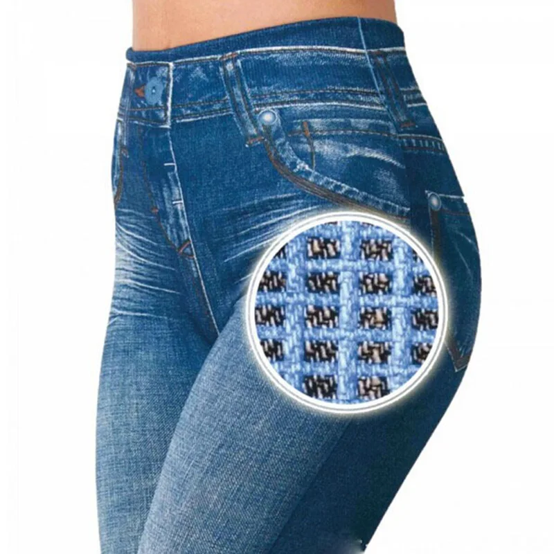 Hot Predaj Ženy Tenké Džínsy, Legíny s Vrecku Vysoký Pás Slim Fit Džínsové nohavice Nohavice X85