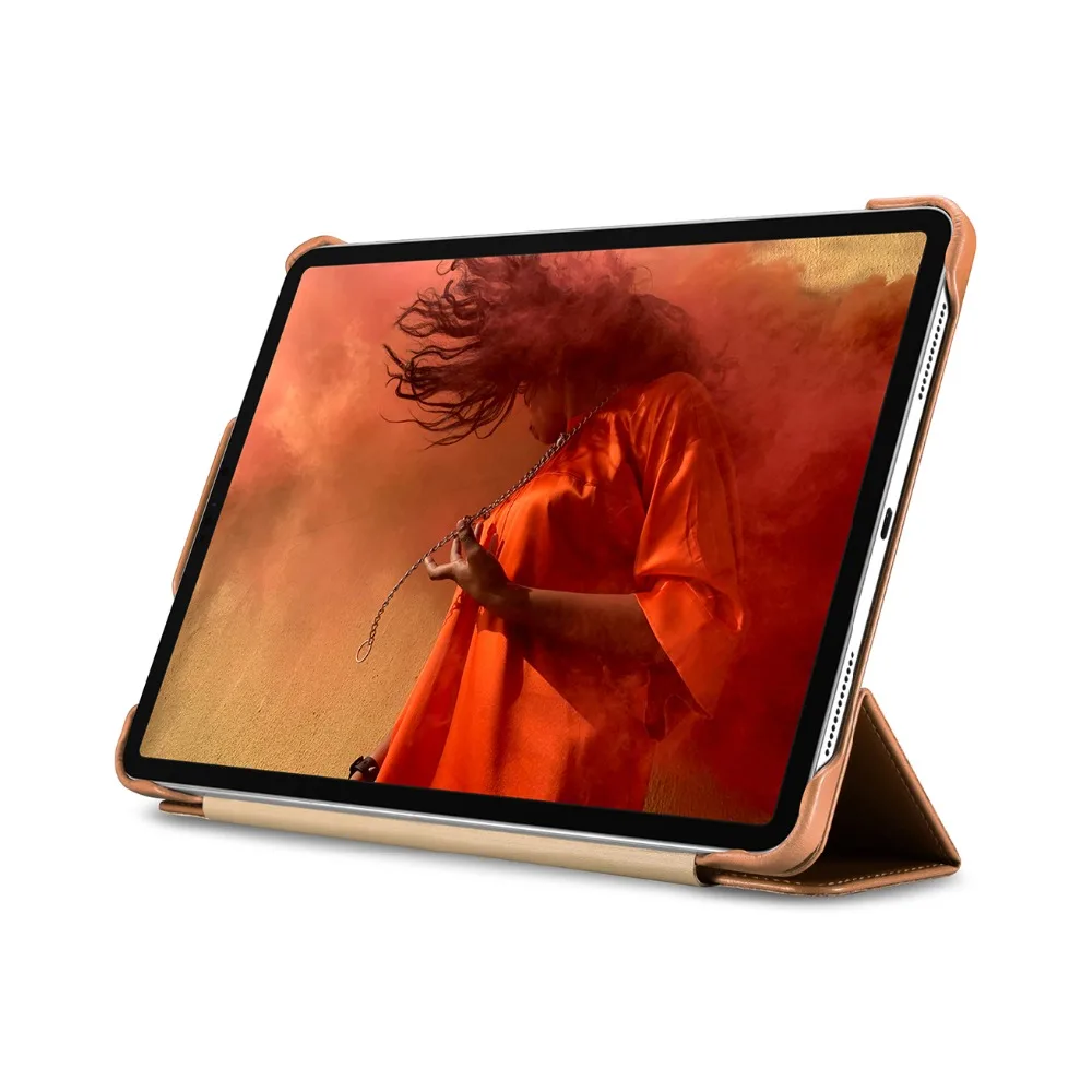 Icarer Business Retro Kožené puzdro pre iPad Vzduchu 10.9 2020 pravej Kože Flip Cover Pre iPad Pro 11 (palce) 2018