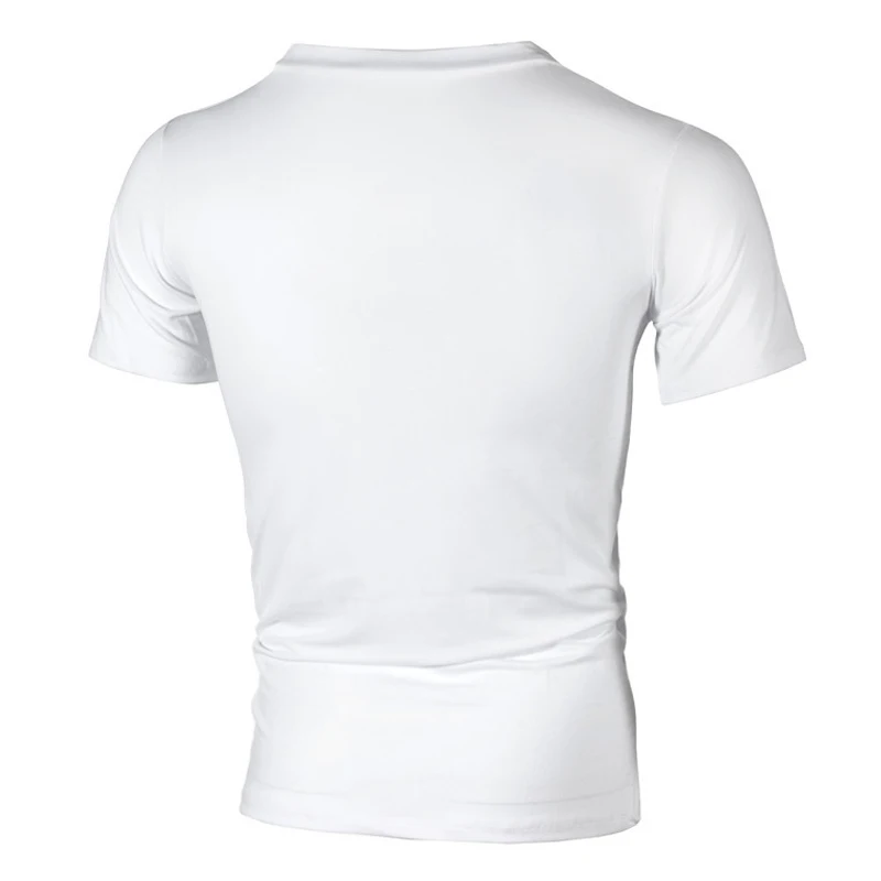 IceLion 2021 Nové Letné Šnúrkou T Shirt Mužov Krátkym Rukávom Tenký Fitness T-shirt Módne Bežné Pevné Slim Fit pánske Tričko