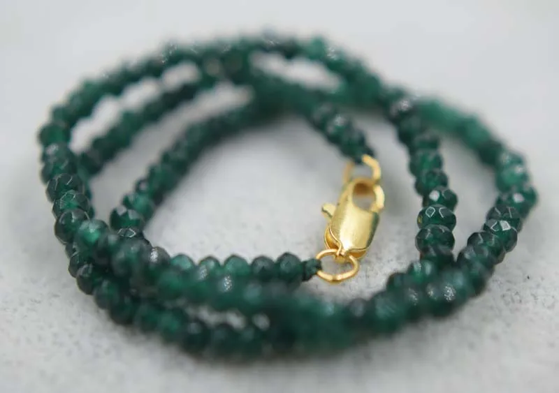 Jade zelená roundel tvárou náhrdelník 4*2 mm 15.5 palce chocker FPPJ veľkoobchod korálky prírody modrá rabinbow