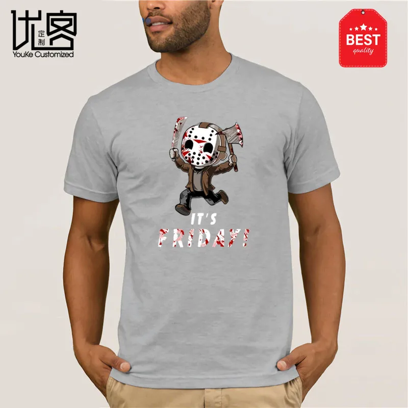 Jason Voorhees T-shirt je piatok T-shirt piatok 13. Horor Film S-3XL Tričko Mužov Vtipné Tričko Tričká Krátky Rukáv