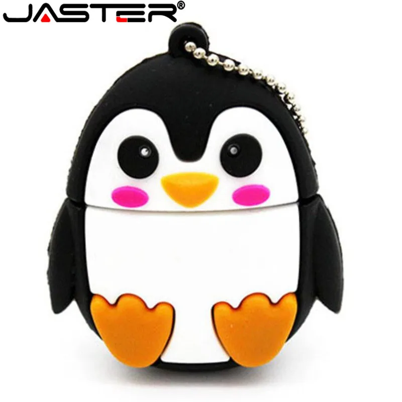 JASTER karikatúra roztomilý tučniak sova fox pero USB flash disk kl ' úč 4 GB 8 GB 16 GB 32 GB, 64 GB memory stick zvierat, U diskov doprava zadarmo