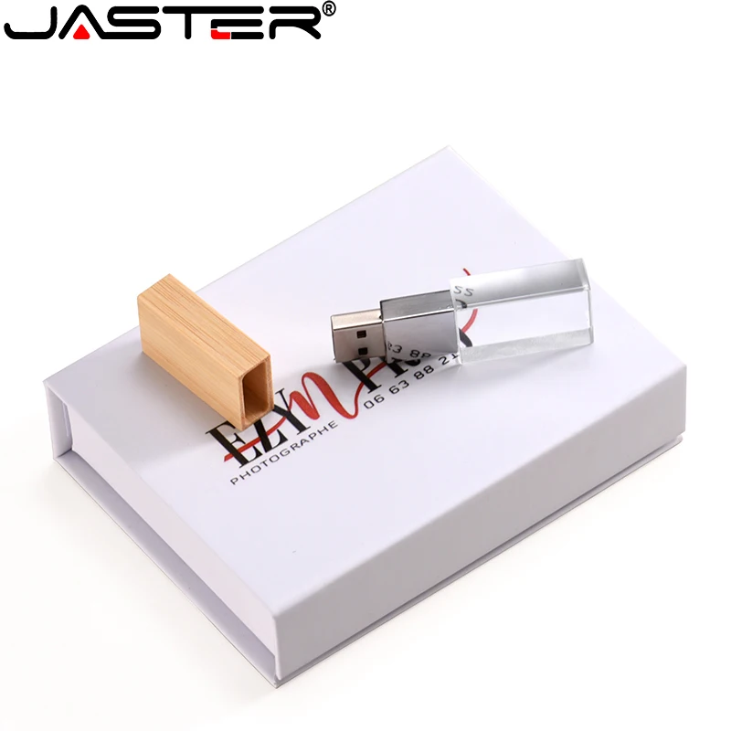 JASTER USB flash disk Orech Crystal čierny obal, USB 2.0 Javor papierové krabice 4 GB 8 GB 32 GB, 64 GB 128 GB pamäte flash stick pero jednotky