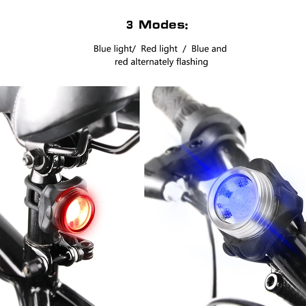 Jazda na bicykli Požičovňa Bicyklov 3 LED Hlavy Vpredu S USB Nabíjateľné Chvost Klip Svetlo Lampy High-jasné LED svetlá pre jazdu bezpečnosť