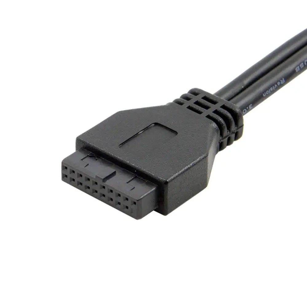 Jeden Port USB 3.1 Typu C, USB-C Samica na USB 3.0 základná Doska 19pin Hlavičke 40 cm Kábel