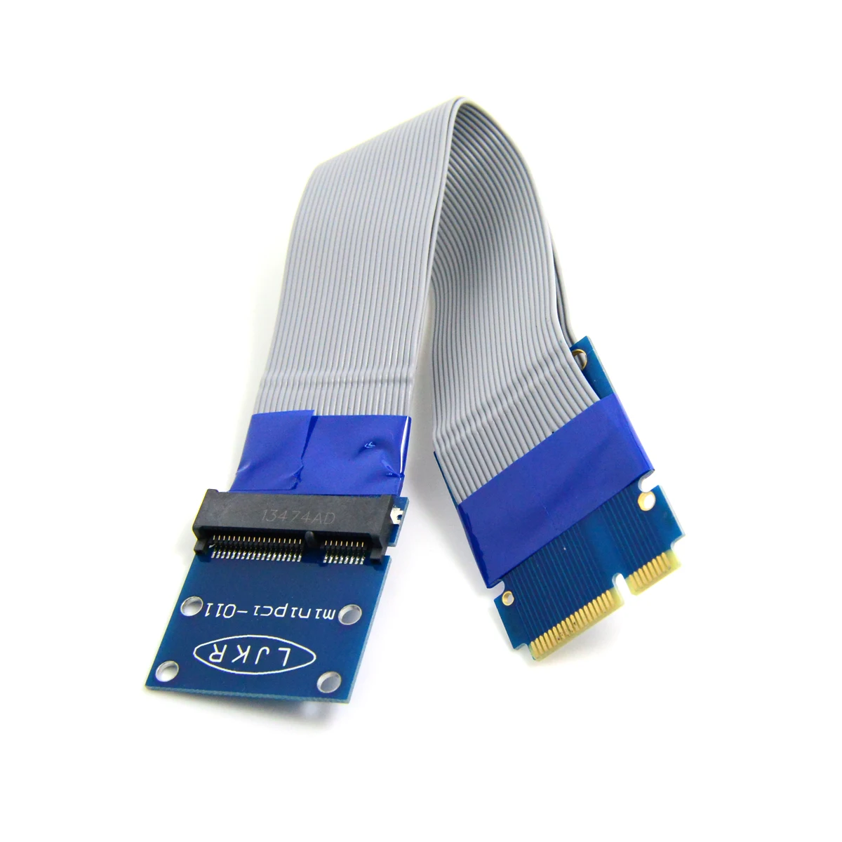 Jimier Flexibilné karty Mini PCI Express PCI-e Mini Card Extender 52pin Samec Samica Predlžovací Kábel FFC