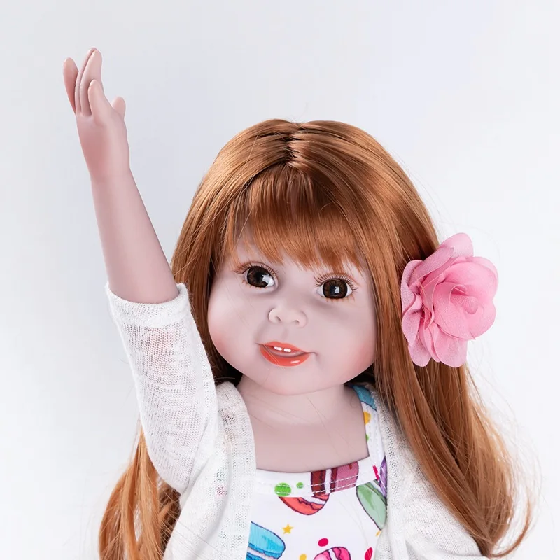 JÚL JE PIESEŇ 55 cm Full Silikónové Telo Reborn Baby Doll Hračka Pre Dievča Novorodenca Kúpať Sprevádzať Hračky Narodeniny, Pre Deti