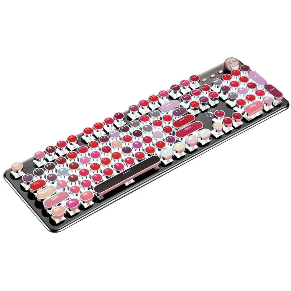 K520 Ergonómia Profesionálne 104 Tlačidiel Počítača Rúž, Farba Plochu Príslušenstva Káblové Módne Mechanické Klávesnice Herné USB