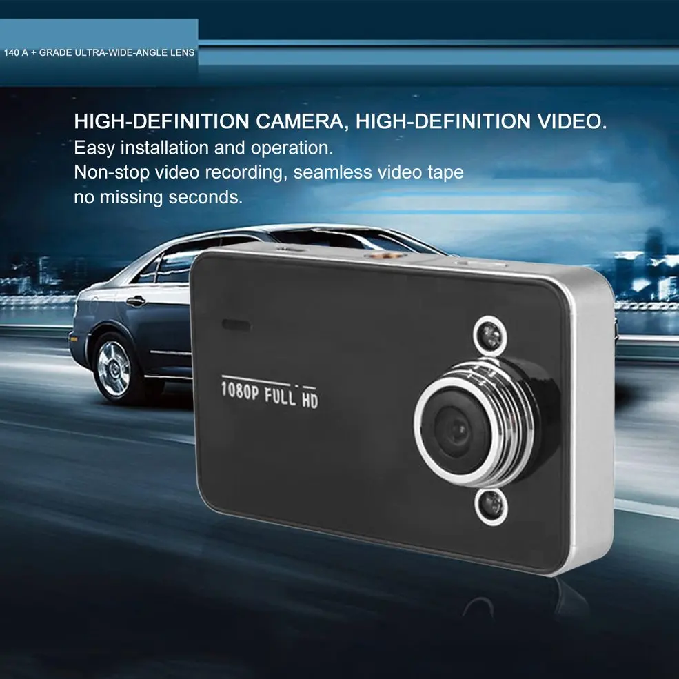 K6000 Auto Tachografu Car Camera DVR Videokamery videokamery 2,7 palca Úplná 080P Ultra Širokým Uhlom Night Funkcia