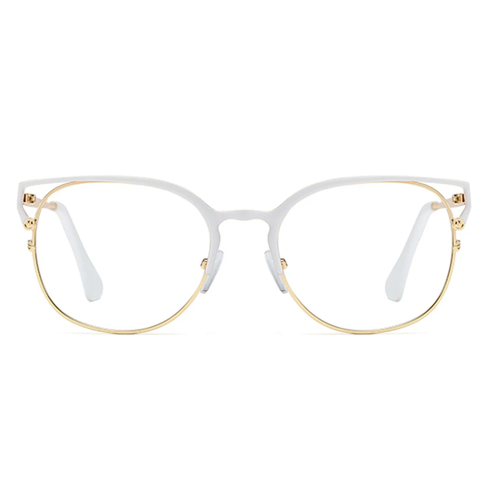 Kachawoo cat eye rámu okuliarov pre ženy biele zlato predpis okuliare módne dámy dekorácie duté štýl 2020 dary