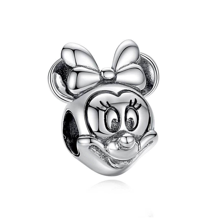 KALETINE 925 Sterling Silver Myši Charms Fit Originálny Náramok Darčeky pre Ženy Korálky pre Šperky Robiť Darček pre Dievča