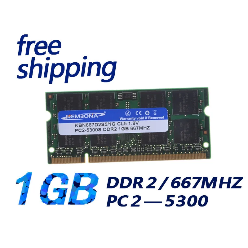 KEMBONA Notebook RAM DDR2 2GB 1GB 800MHz/667MHZ PC2 6400 53001G 2G notebook pamäť 200PIN originál