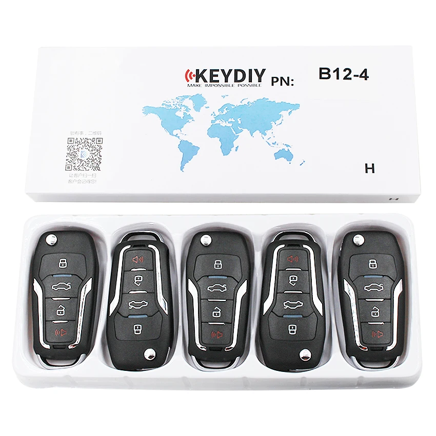KEYDIY B series B12-4 4 tlačidlo univerzálny KD diaľkové ovládanie pre KD200 KD900 KD900+ URG200 KD-X2 mini KD pre Ford štýl