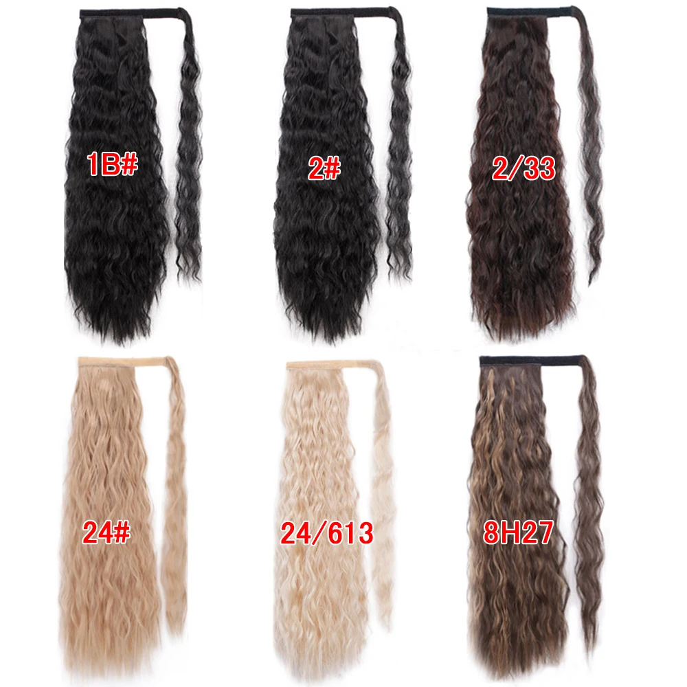 Kinky Kučeravé Copu Rozšírenia Syntetické Vlasy Rozšírenia del cabello Cope, predlžovanie vlasov vlasy kusov