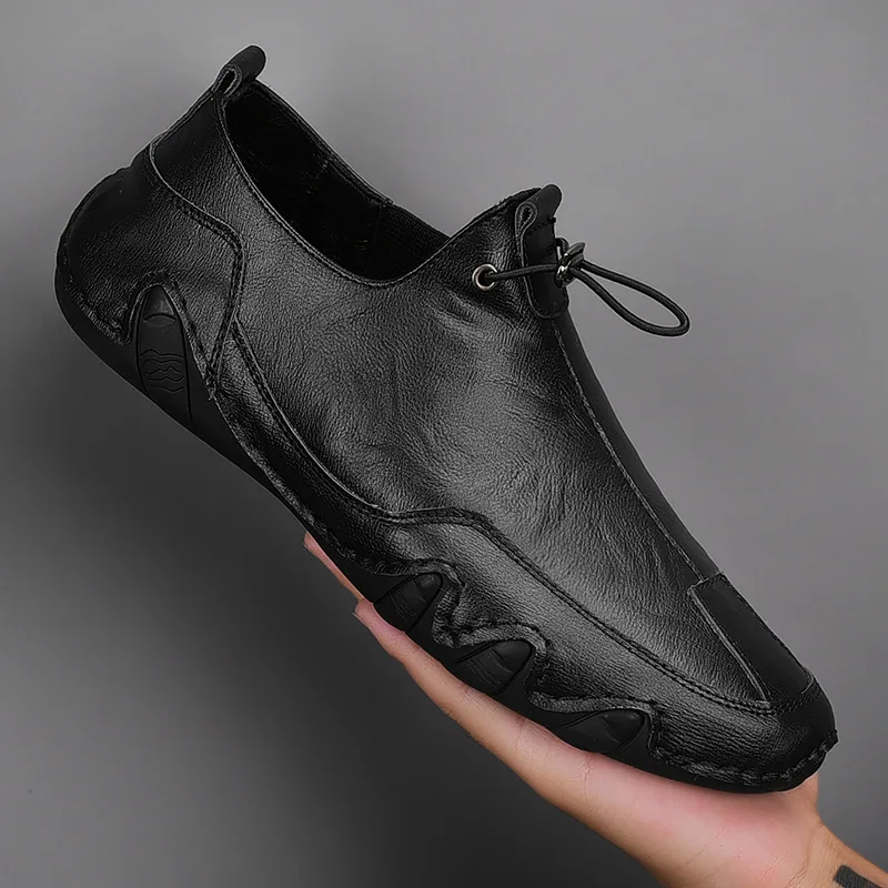 Klasické Mužov Topánky Plus Veľkosť Priedušná Muž Oxford Mokasíny Krajky-Up Semiš Kožené Muž Ležérne Topánky Moccasins 38-46 Chaussure Homme