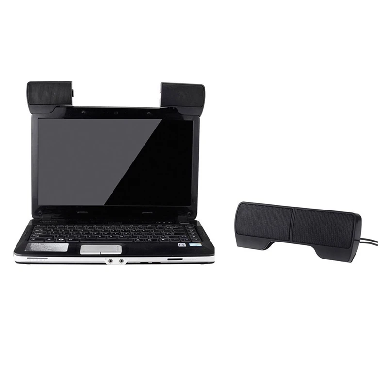Klip Mini Prenosné USB Stereo Reproduktor Soundbar pre Notebook Prenosný Počítač PC, Mp3 Telefón, Prehrávač Hudby
