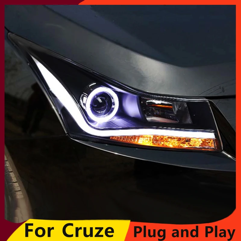 KOWELL Auto Styling Pre Chevrolet Cruze Svetlomety 2009-LED Reflektor DRL O5 Bi Xenon Šošovky, Vysoká Nízka Lúč Parkovanie