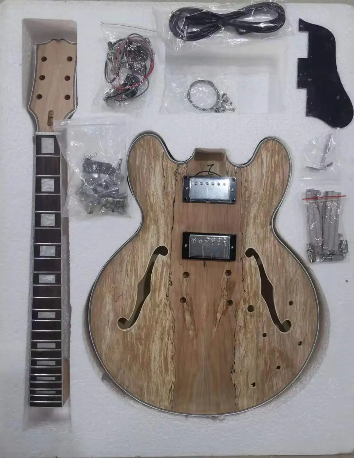 Krait Factory polotovary DIY Jazz eletric gitara č farba doprava zadarmo