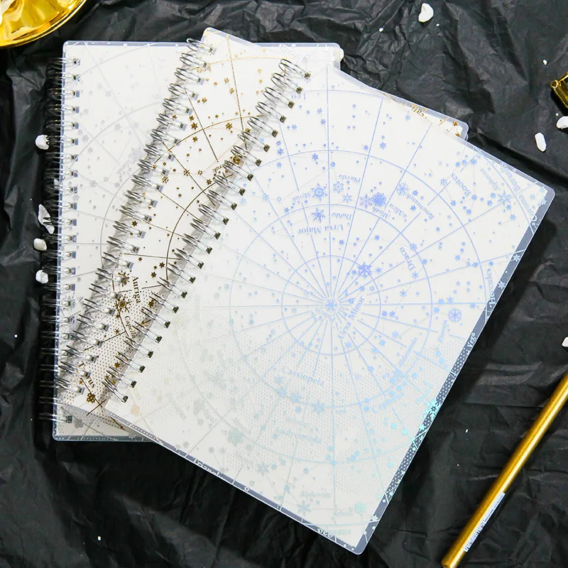 Kreatívne Hviezdna Okraji Samoopaľovacie Série A5,B5 Notebook Laser Cievka Poznámkový Blok Denník Kniha Darček Písacie Potreby