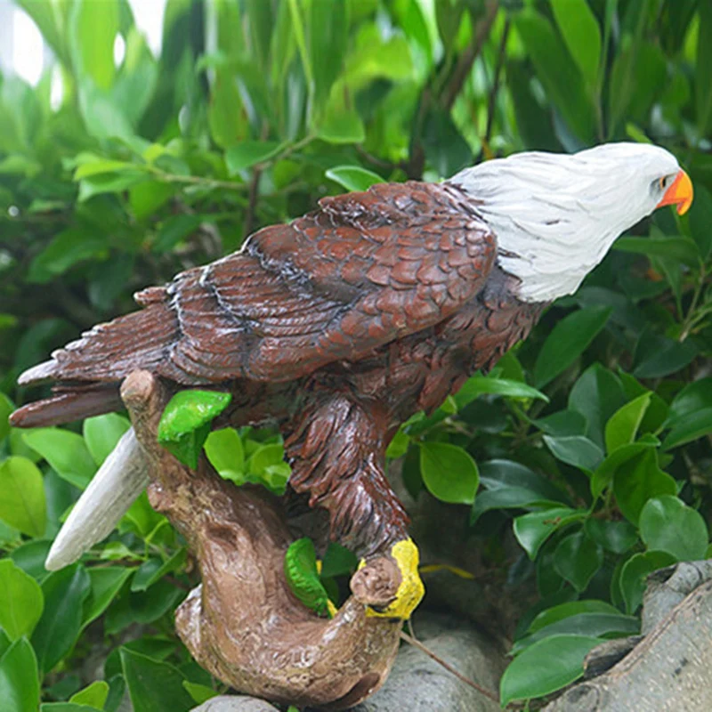 Kreatívne Živice Eagle Socha Dekoratívny Ornament Fáze Rekvizity Záhradné Dekorácie