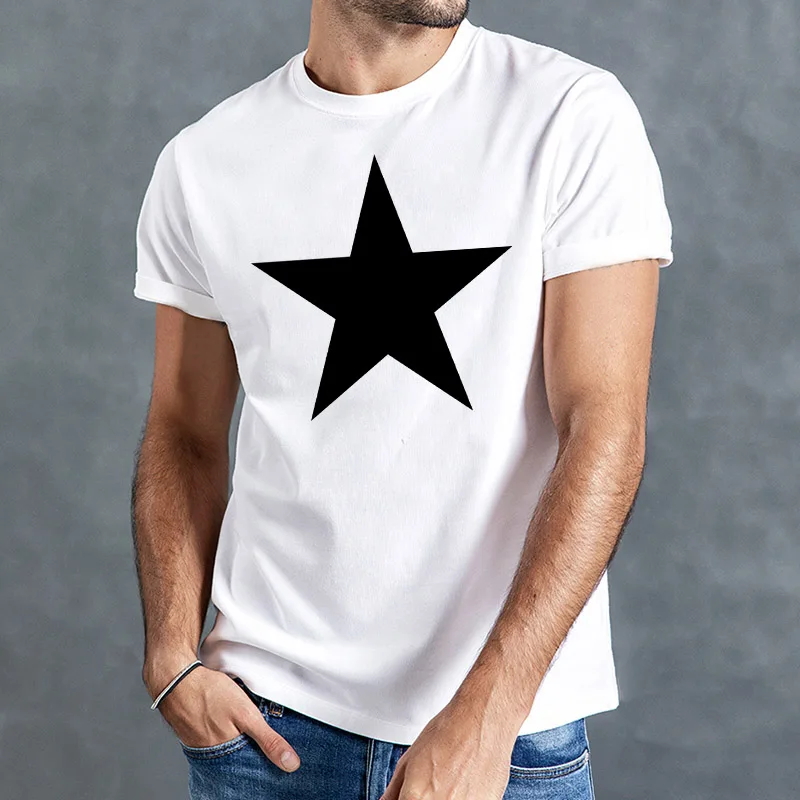 -krátke rukávy lete bežné T-shirt fashion T-shirt pánske plus veľkosť top 2020 Zábavné Pentagram vytlačené pánske T-shirt