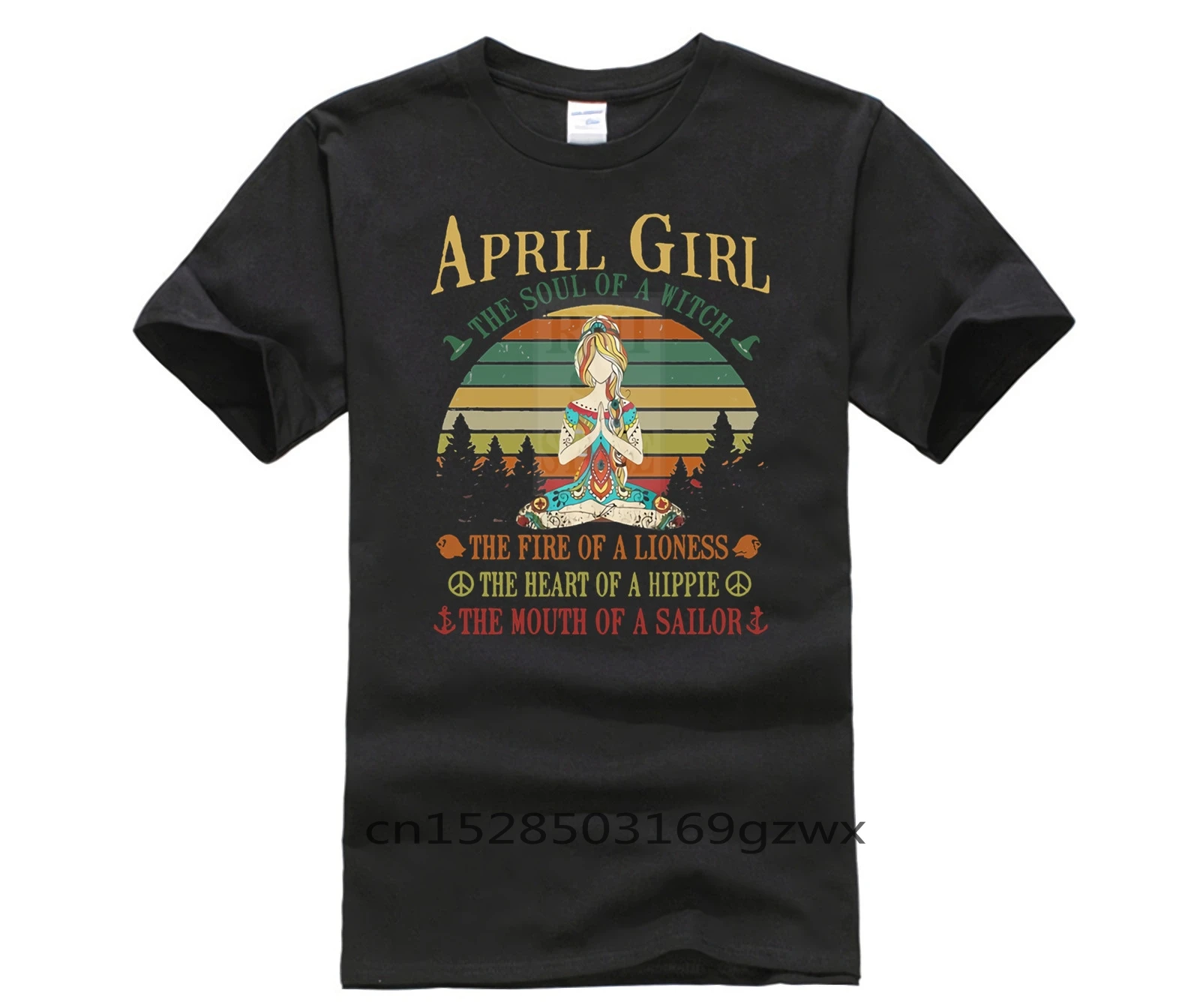 Kvalitné módne krátky rukáv mužov tričko apríla Dievča Duše Čarodejnice Oheň A Levice Srdci pánske tričko