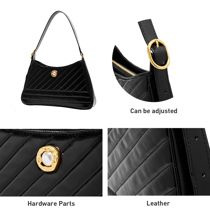 LA FESTIN 2020 nové trendy módne tašky all-jeden zápas-ramenný messenger kožený retro žena taška bageta podpazušia taška