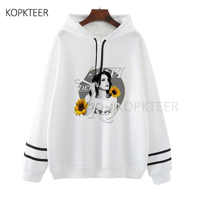 Lana Del Rey Módy Tlače Kvety Ženy Hoodies Kórejský Štýl Harajuku Ulzzang Bežné Dlhý Rukáv Jeseň Oblečenie Mikiny S Kapucňou