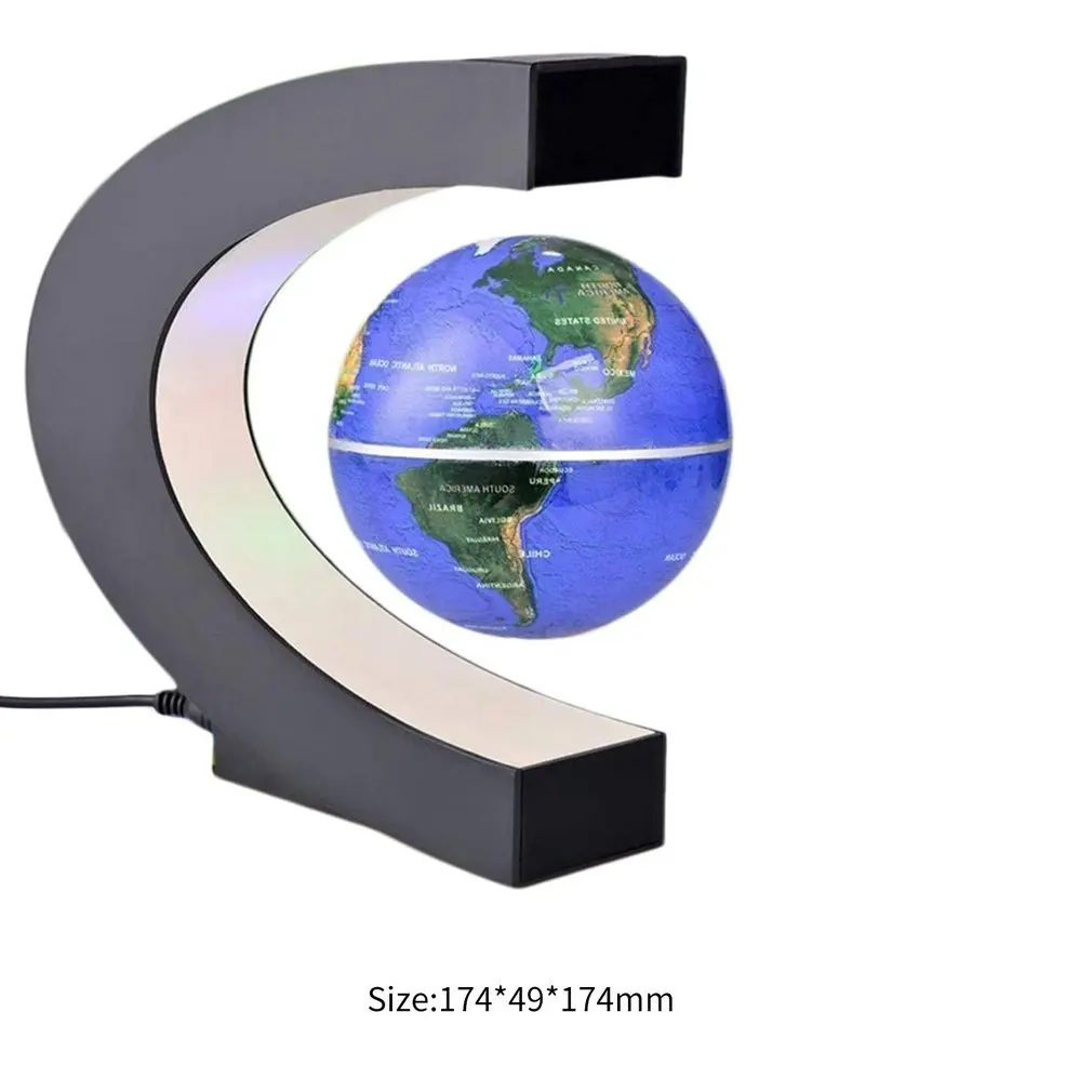 LED Mapa Sveta Magnetická Levitácia Plávajúce Svete Domov Elektronické Antigravitačné Lampa Novinka Loptu Svetlo Narodeniny Dekorácie