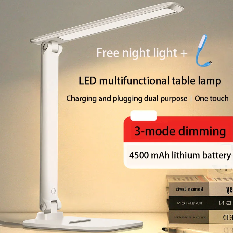LED stolná lampa oko chránič plnenie malá lampa na Čítanie Zdarma pre spálne stolná lampa led lampa rechargable