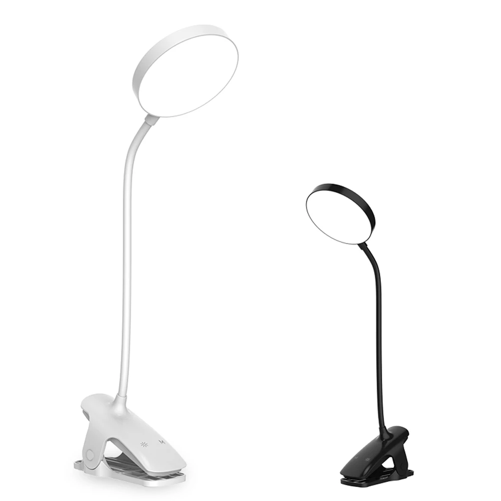 Led USB Nabíjateľné Stolná Lampa Flexibilné Dotyk Stmievanie stolná Lampa 1800mAh Klip Na Lampy, Nočné Lampy, Detské Nočné Svetlo