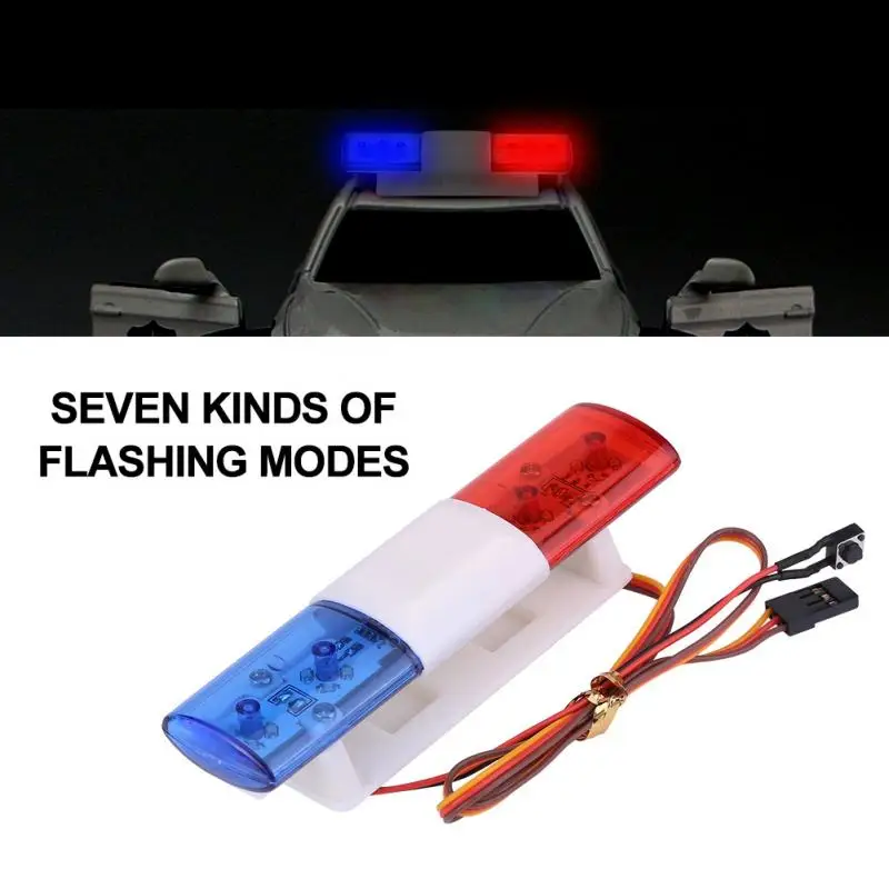 LED Červené, Modré Výstražné Strobe Auto Blikajúce Svetlá na Diaľkové Ovládanie, RC Model Auta Príslušenstvo sedem druhov blikajúce modely