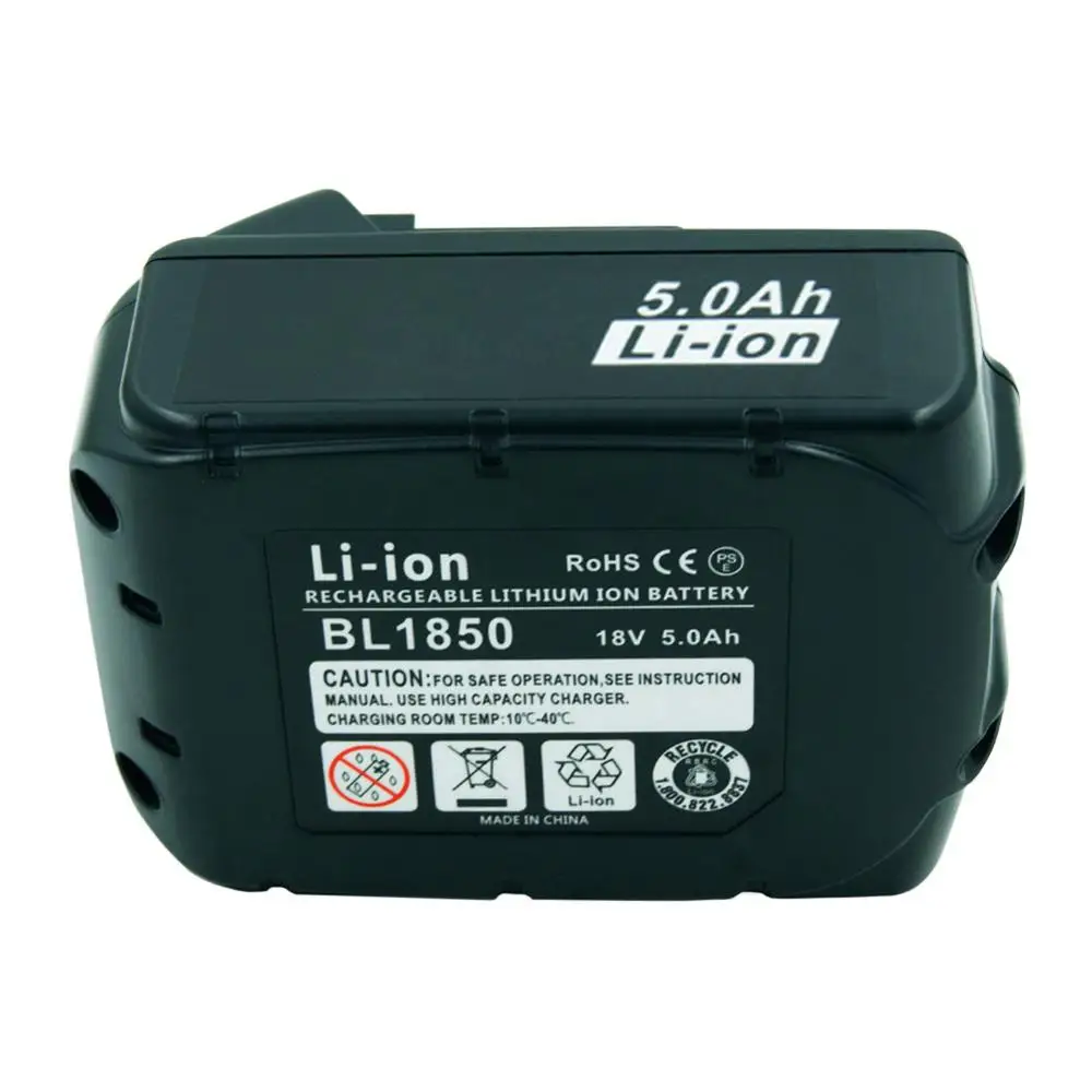 LERRONX S LED 18V 5000mAh Lítium-Náradie nabíjateľná batéria pre Makita Akumulátorové Vŕtačky BL1815 BL1830 BL1840 BL1850