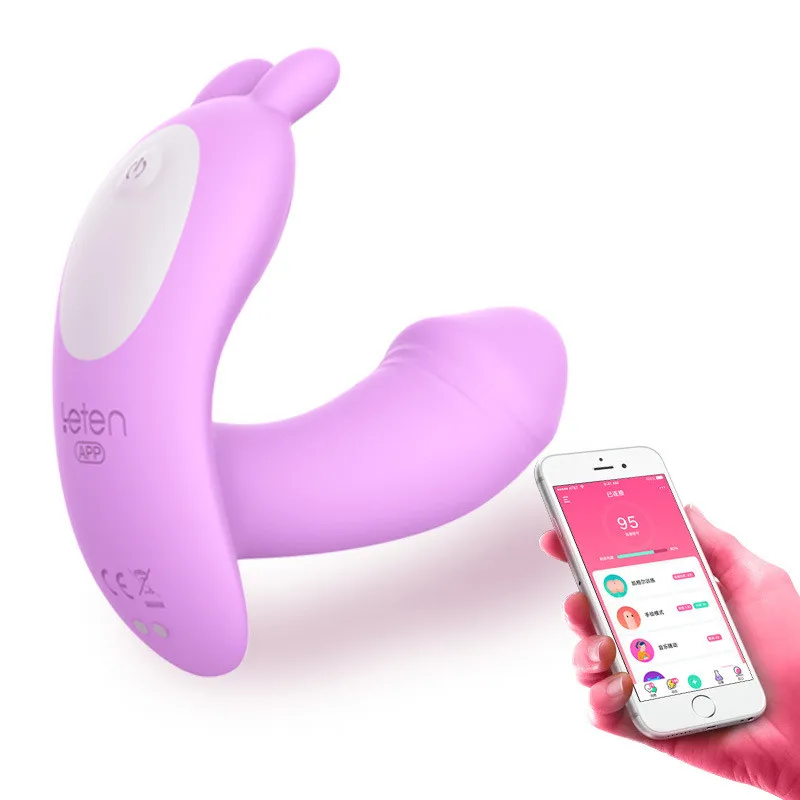 Leten Rabbit Vibrátor Tvaru APLIKÁCIU Bluetooth Bezdrôtové Ovládanie Stimulátor G-bodu Vibračné Vajíčko Dildo Hry pre Dospelých Sexuálne Hračky pre Ženy