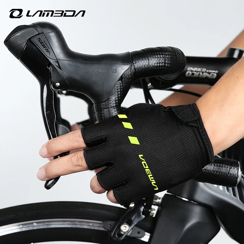 Letné cyklistické rukavice mužov a žien pol prsta Šok absorpcie cyklistické rukavice vonkajšie športové vybavenie