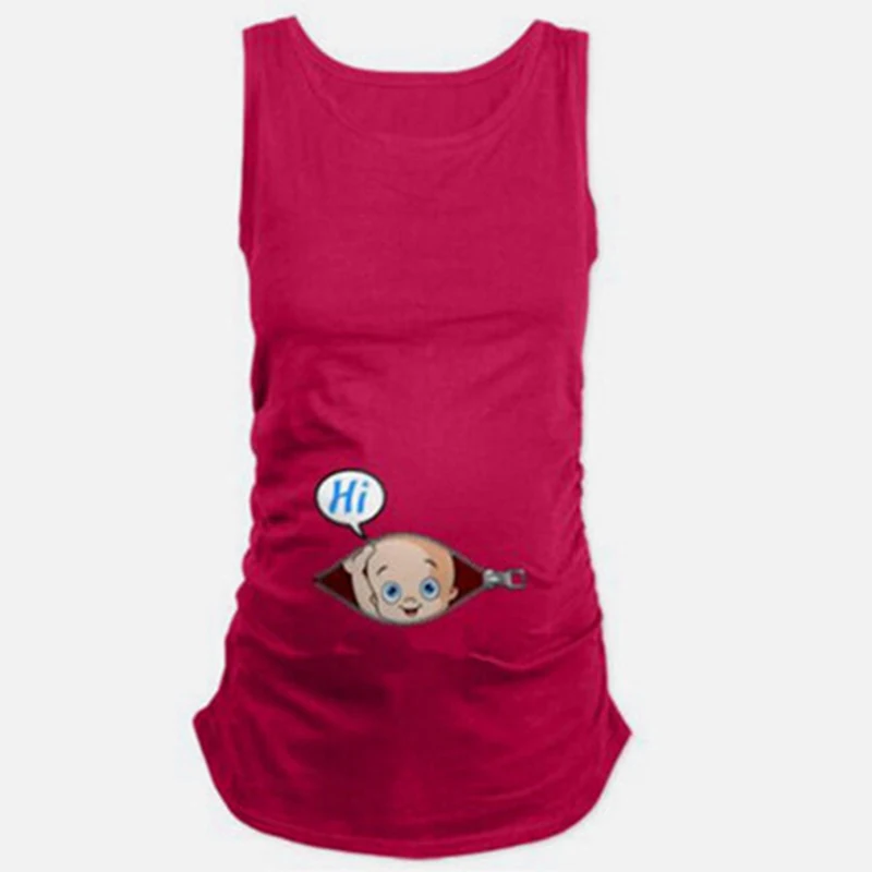 Letné Tee Tričko Zábavné Tehotné Materskej T Shirt Ženy Bez Rukávov Materskej Oblečenie Ošetrovateľskej T-Shirts Top Tehotenstva Tee Košele
