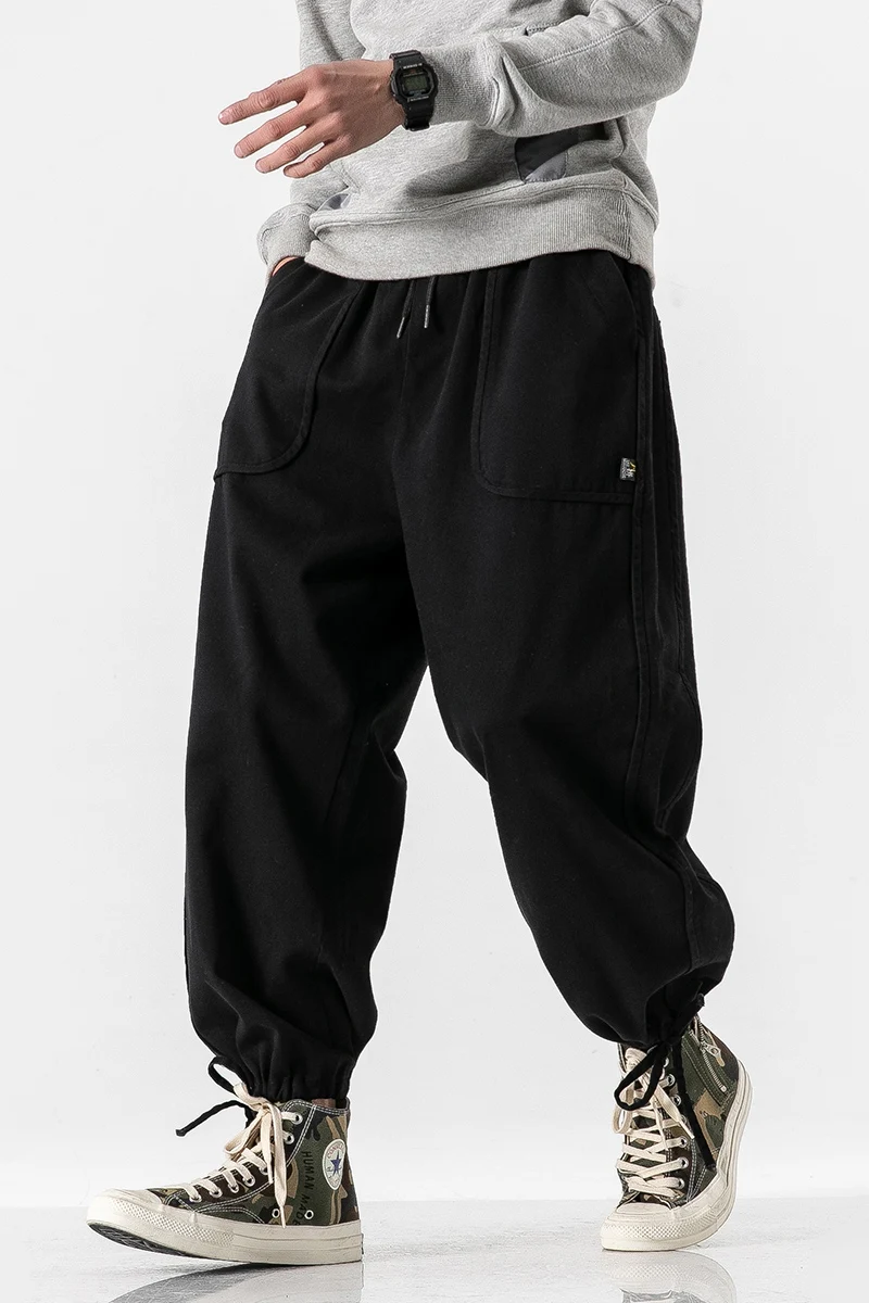 Letné Voľné Streetwear Cargo Nohavice pánske Black Joggers Hip Hop Tepláky Muž Tepláky Dna Bežné Nohavice