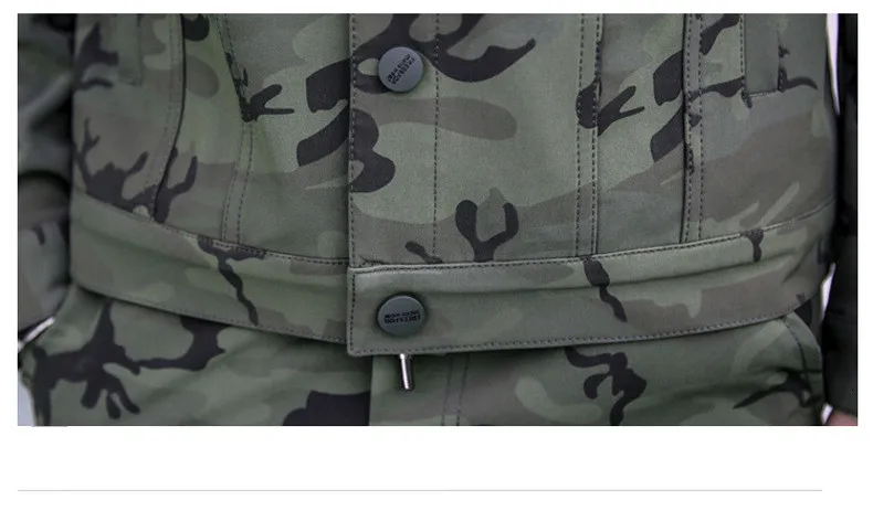 LiSENBAO Vojenská Bunda Mužov Kabát Army Zelená Bunda Mužov Kamufláž Bunda Bežné Značku Oblečenia Plus Veľkosť 3XL Coats