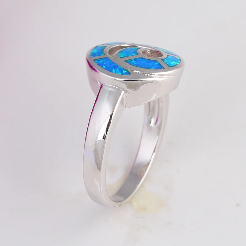Luxusný módny návrhár zbrusu nový príchod Módne Šperky BlueFire Opal pečiatkou Strieborné Prstene USA #6.5# 6.75 #7.75 #8 OR385