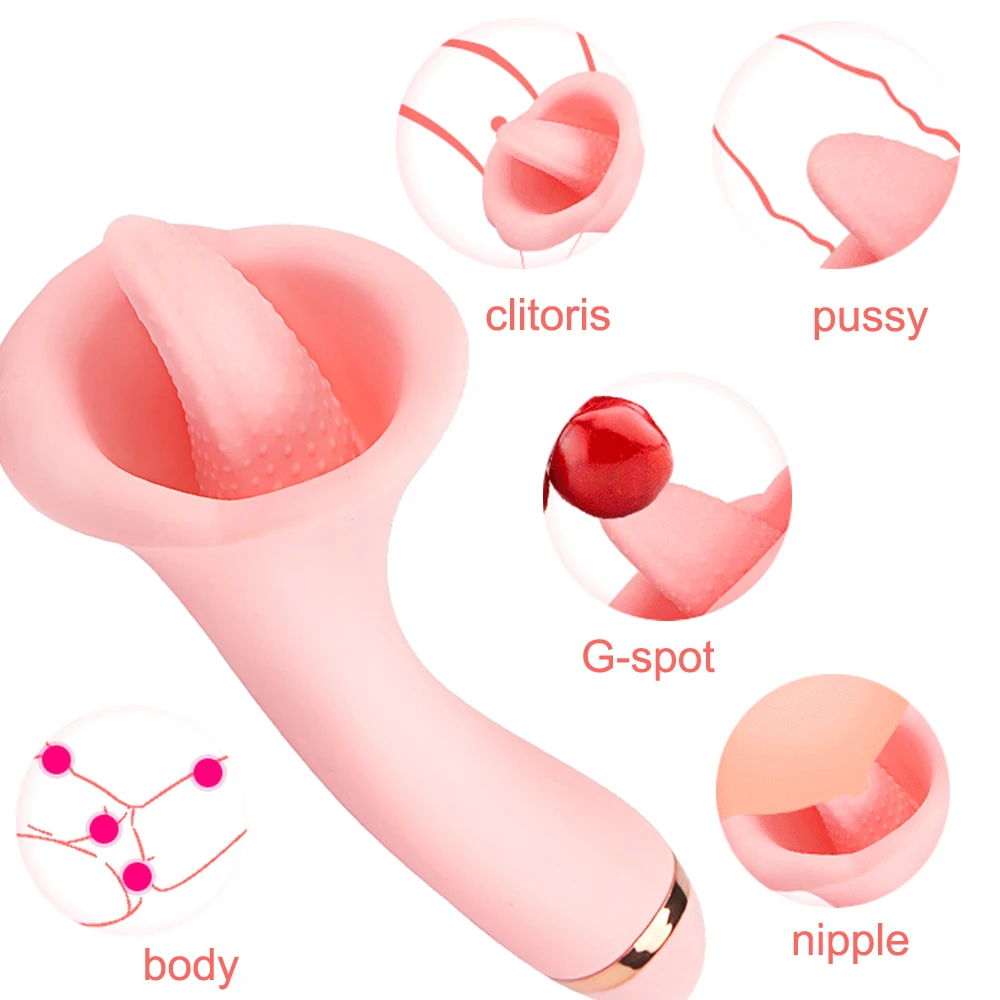 Lízanie vibrátor ústne jazyk klitorisu mačička sexuálne hračky pre ženy sania bradavky prsníka bulík vibračný stimulátor Erotický sex shop