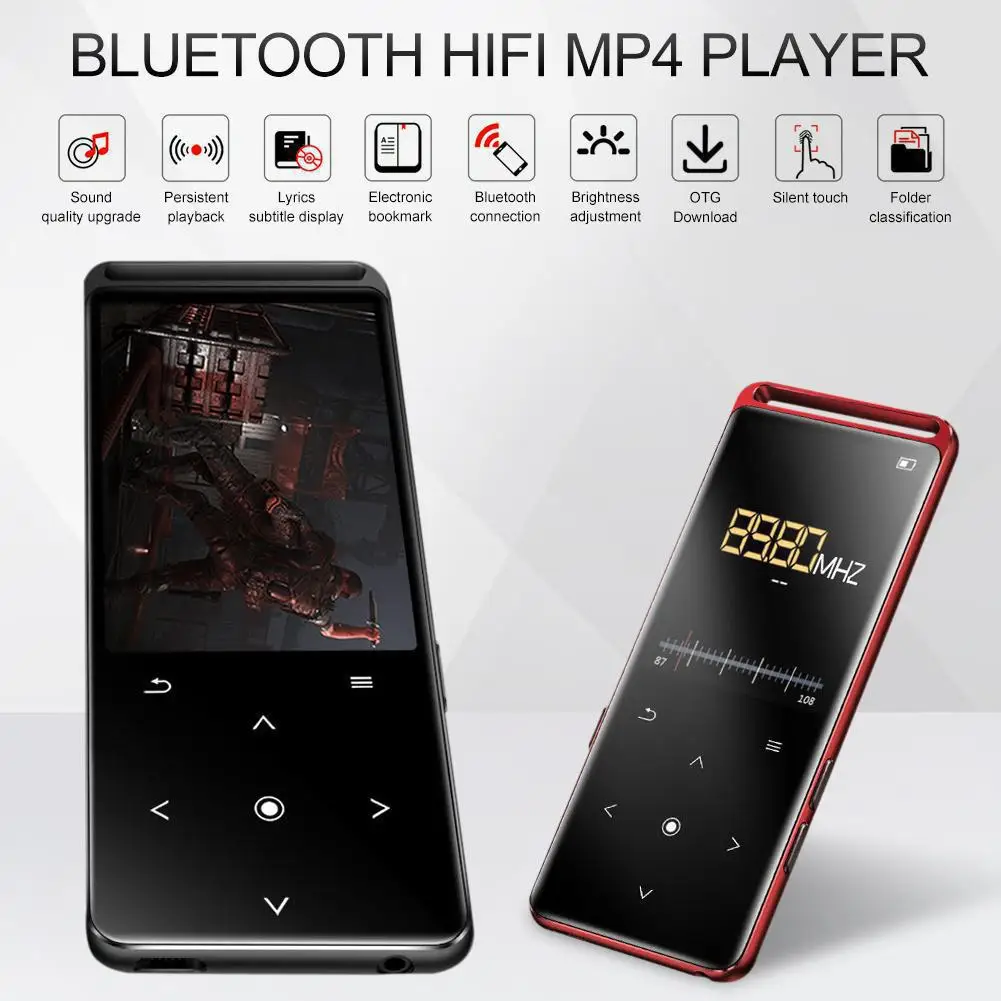 M6 Bluetooth 5.0 Lossless MP3 Prehrávač, 16 GB HiFi Prenosné Audio S FM Rádio, EBook, Hlasový Záznamník, MP3 Prehrávač Hudby