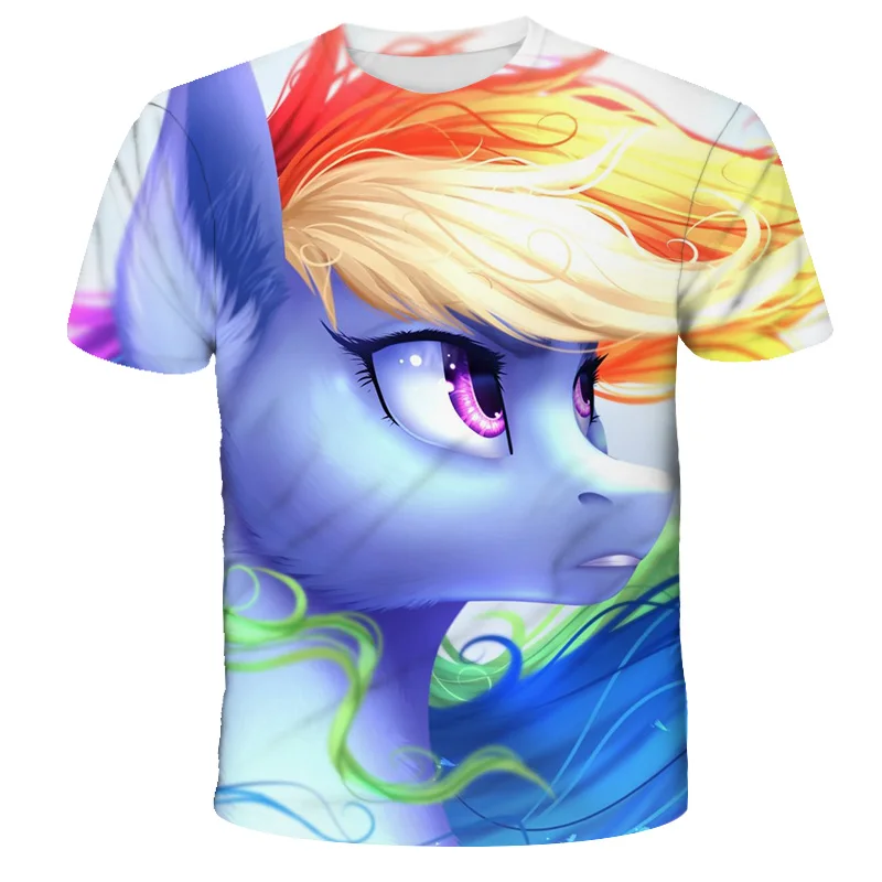 Ma Baoli 3D animácie, T-shirt, chlapci a dievčatá T-shirt, T-shirt výrobcov priameho predaja. Jednoduché a pekné tričko.